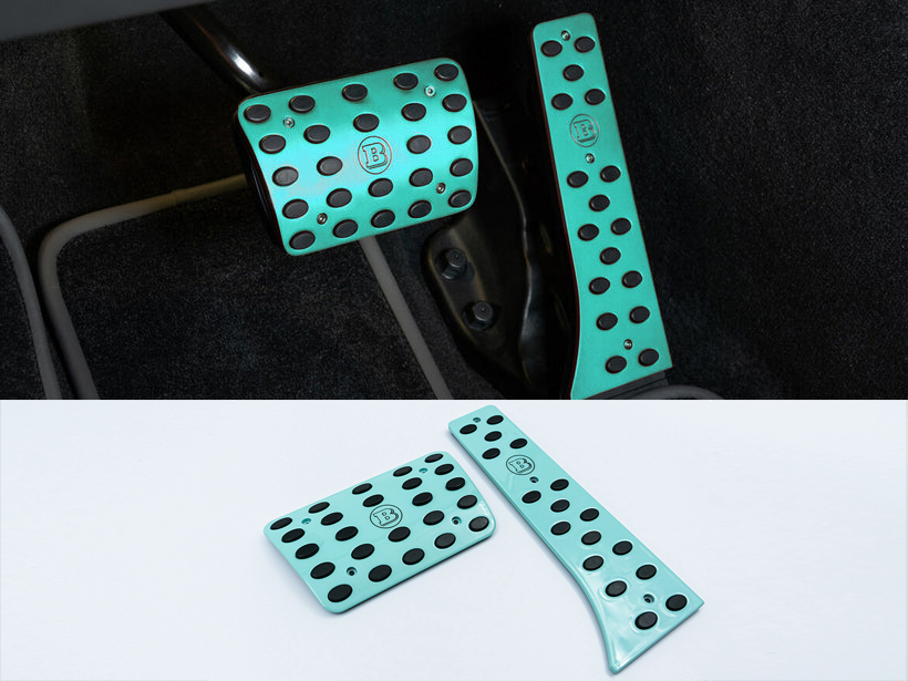 Mercedes G-Class W464 W463A Pedal Covers Set Tiffany Blue Brabus Style
